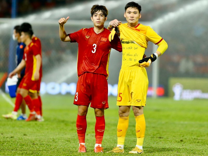 Quang Thịnh đã giành chức vô địch Giải vô địch bóng đá U23 Đông Nam Á 2022