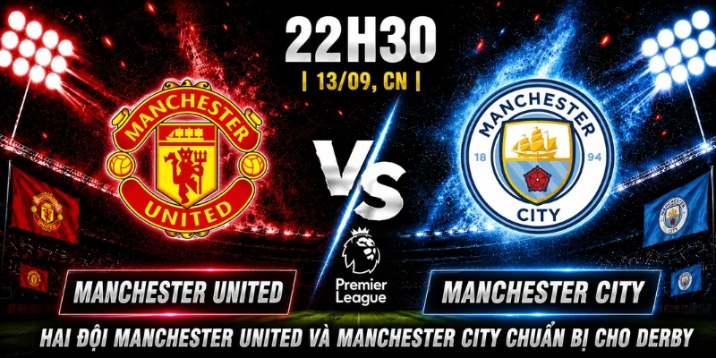 Nhận Định Manchester United Vs Manchester City Vòng 4 3 Hai đội Manchester United và Manchester City chuẩn bị cho derby